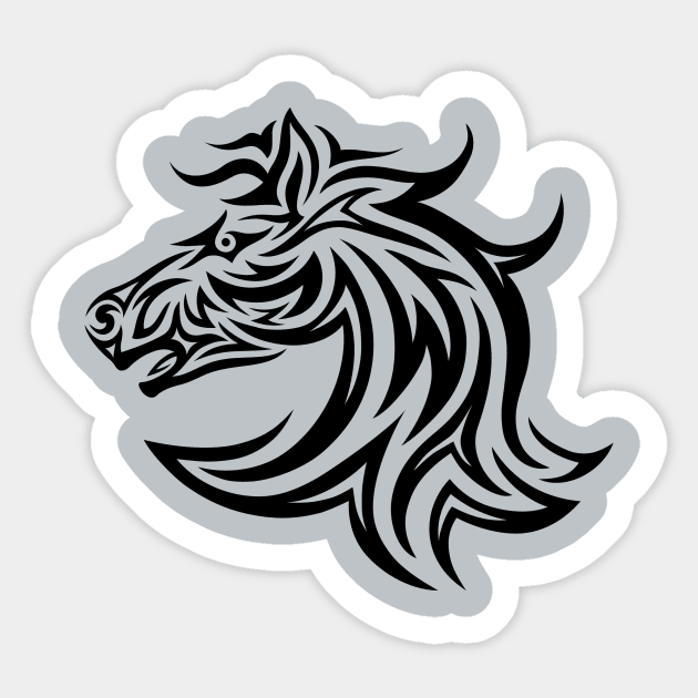 Horse Face Sticker by martinussumbaji